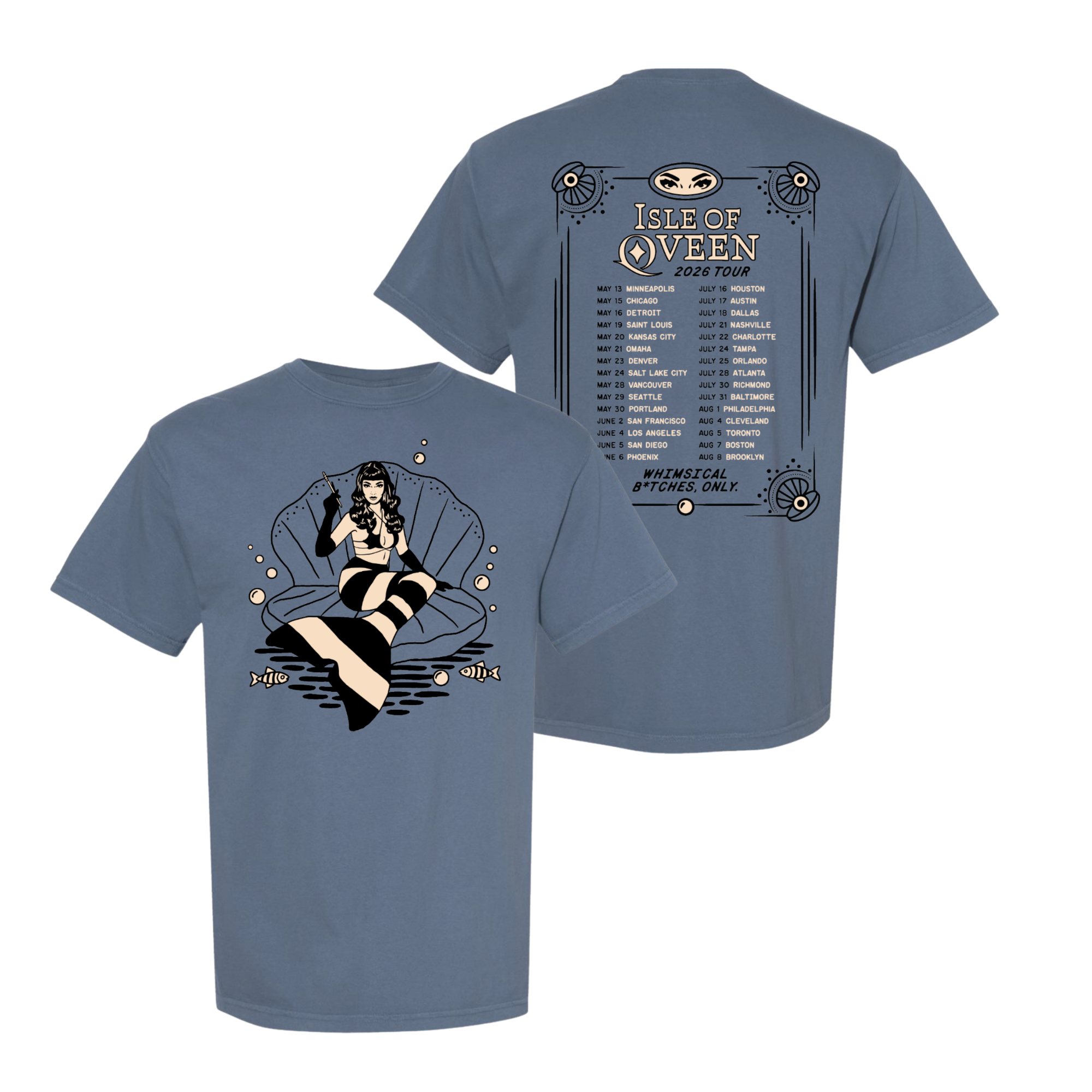 Isle Of Qveen 26' Tour Tee – Qveen Herby | Qveenland